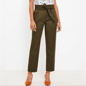 Ann Taylor LOFT Paperbag Taper Pants